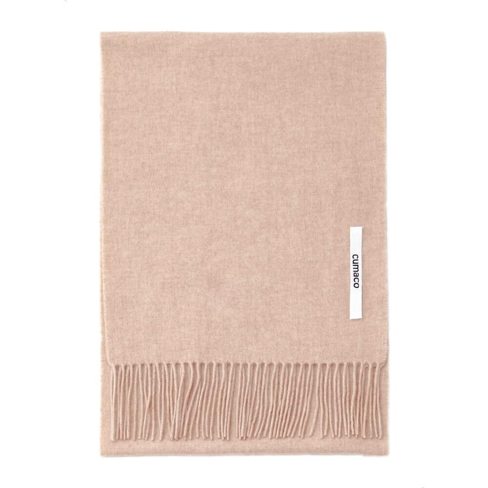 4497 21. Sand Beige Cashmere Scarf Large Thick